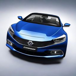 Generate an image of a new Changan sports racing car with the model Alsvin in blue color