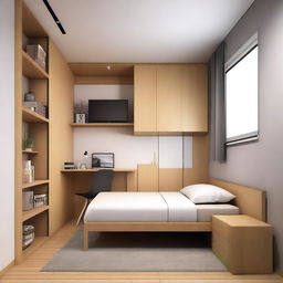 A 3x3 meter room design