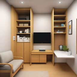 A 3x3 meter room design