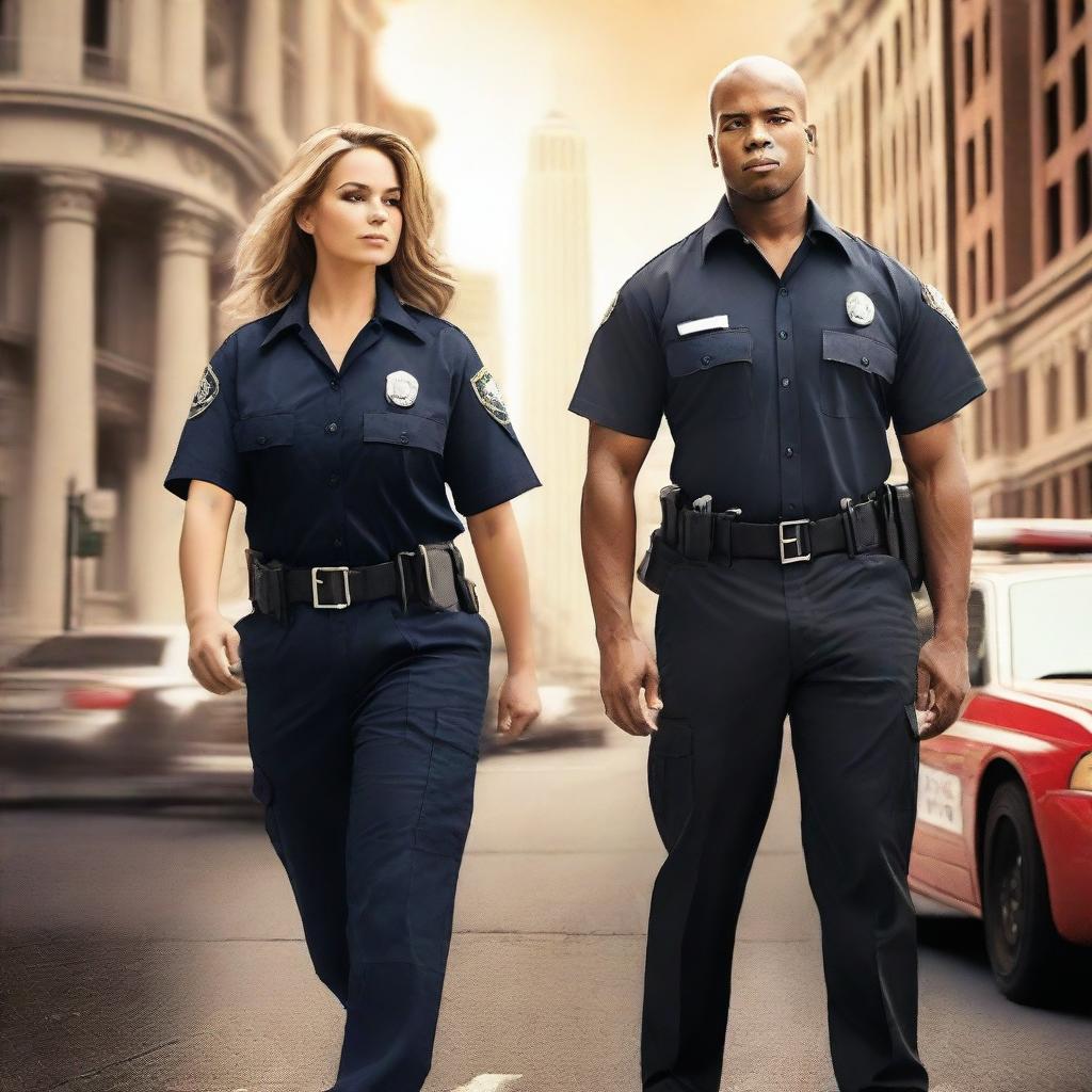 Create a high-definition novel cover for a romance novel featuring an EMT and a 911 dispatcher