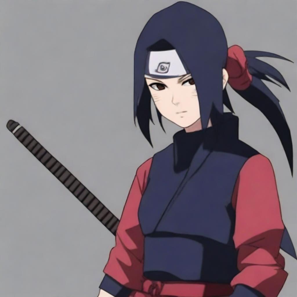 Create an image of a descendant of the Senju clan and one of the Sannin of the Hidden Leaf