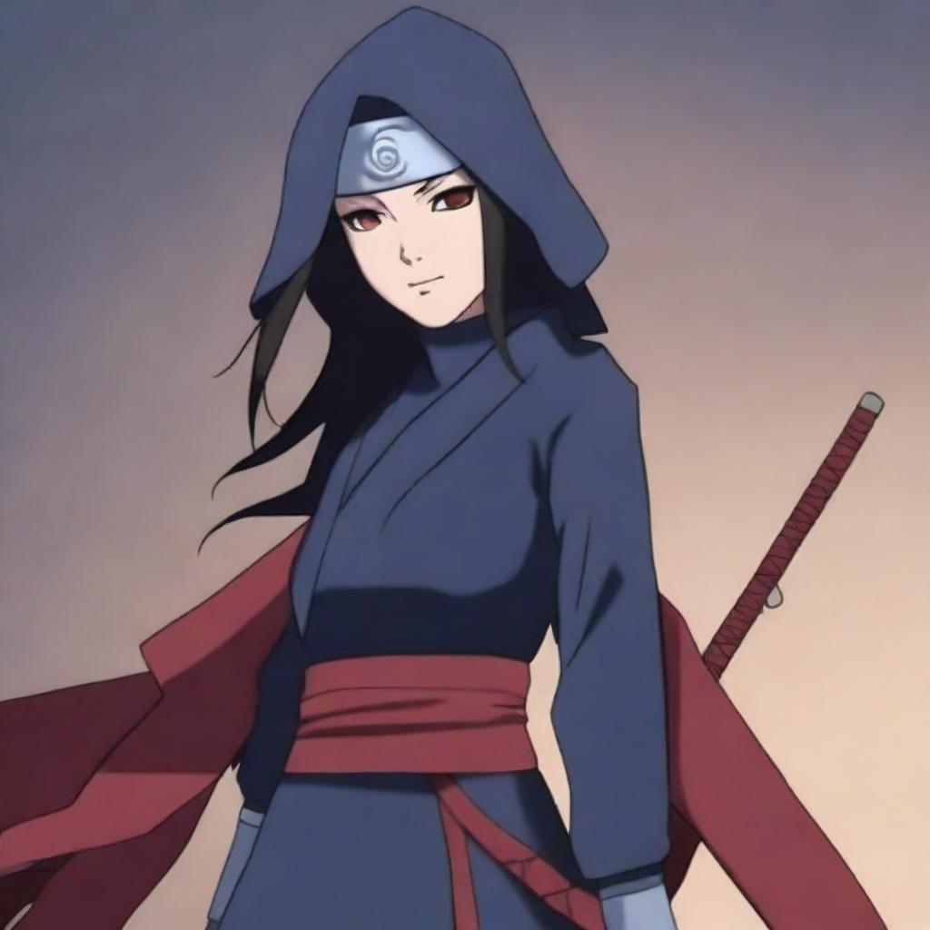 Create an image of a descendant of the Senju clan and one of the Sannin of the Hidden Leaf