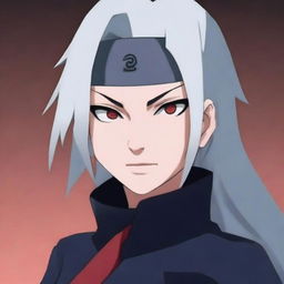 Create an image of a descendant of the Senju clan and one of the Sannin of the Hidden Leaf