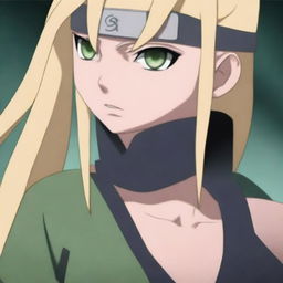 Create an image of a descendant of the Senju clan and one of the Sannin of the Hidden Leaf