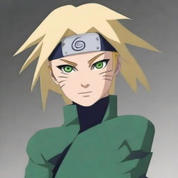 Create an image of a descendant of the Senju clan and one of the Sannin of the Hidden Leaf