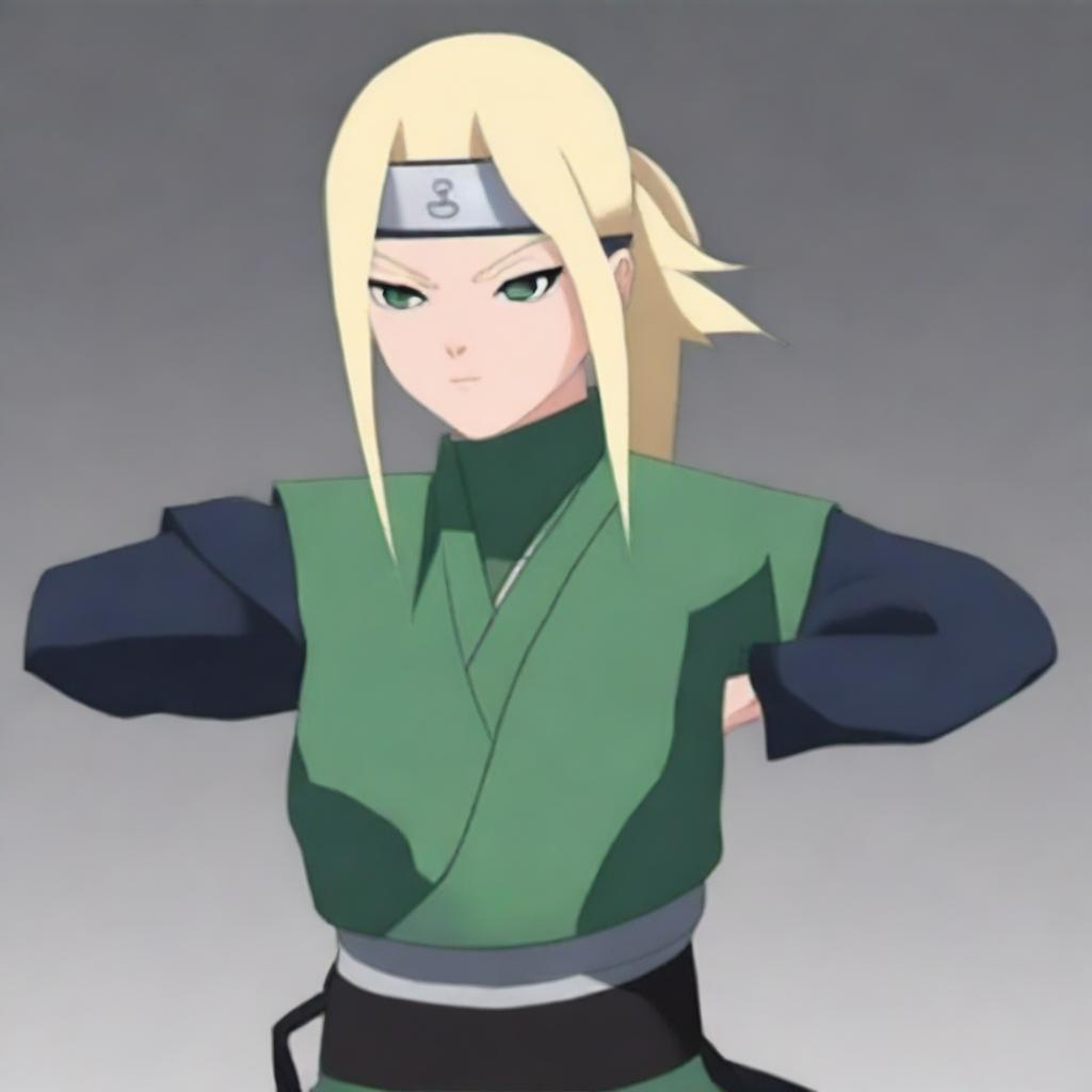 Create an image of a descendant of the Senju clan and one of the Sannin of the Hidden Leaf