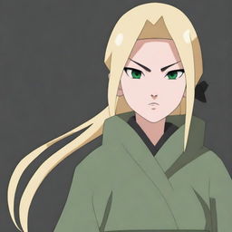 Create an image of a descendant of the Senju clan and one of the Sannin of the Hidden Leaf