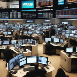 A live trading scene of the NASDAQ 100 market