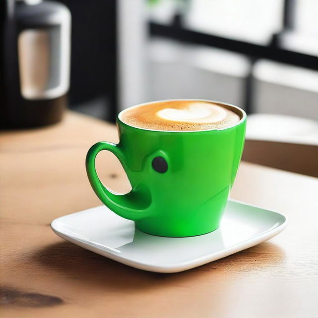 Design an unusual and quirky merchandise idea for a coffee shop