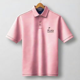 A simple and elegant polo shirt design with the words 'RJS GROUP' printed on the right plain chest