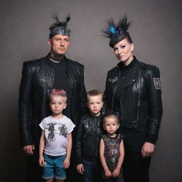 A family in electropunk