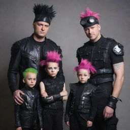 A family in electropunk