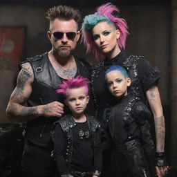 A family in electropunk