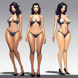 Create a full body image of a character with a sexy and alluring appearance