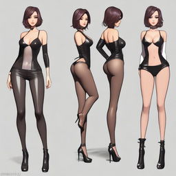 Create a full body image of a character with a sexy and alluring appearance