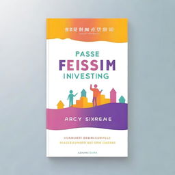 A modern and positive book cover for a guide on passive investing