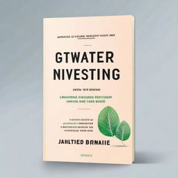 A modern and inspiring book cover for 'Guide for Passive Investing in an Easy Way'