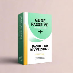 A modern and inspiring book cover for 'Guide for Passive Investing in an Easy Way'