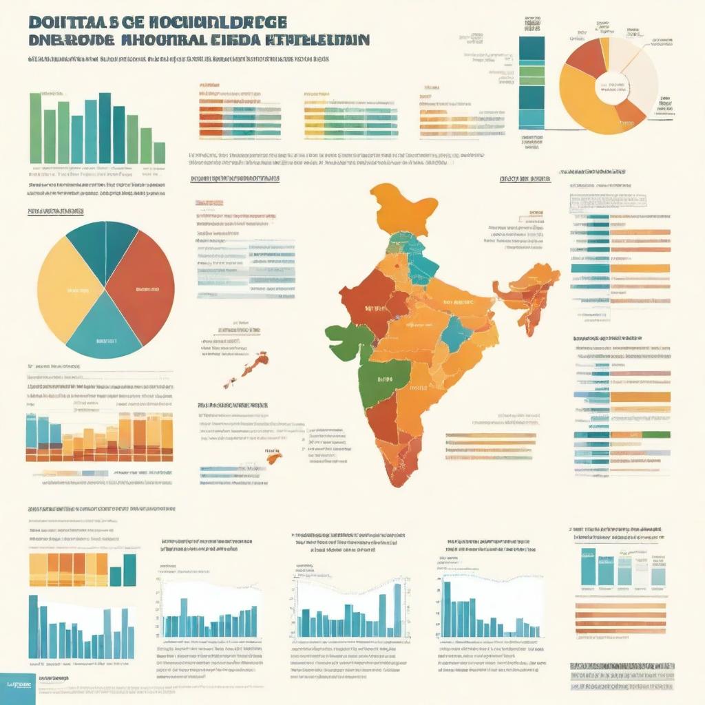 A detailed infographic showing the state-wise medical expenditure in India and its impact on the Human Development Index (HDI)