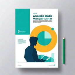 Create a book cover titled 'Analisis data dan statistika menggunakan software Jasp (Konsep dan Aplikasi)' written by Retno Subekti et al