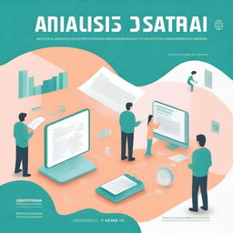 Create a book cover titled 'Analisis data dan statistika menggunakan software Jasp (Konsep dan Aplikasi)' written by Retno Subekti et al