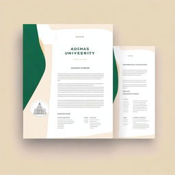 Create a thesis cover page with a clean and professional design