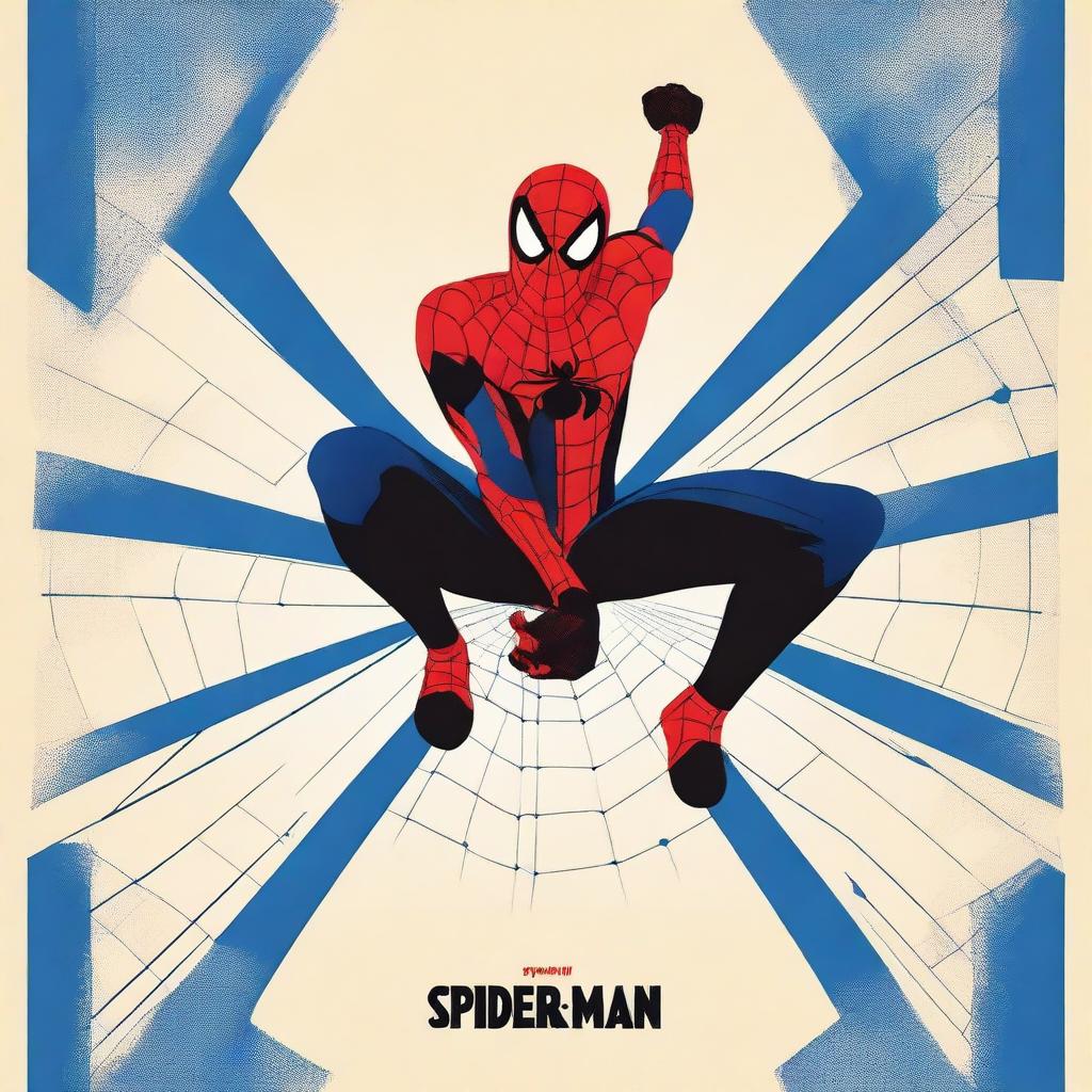 A minimalist movie poster for Spider-Man: Across the Spider-Verse