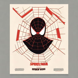 A minimalist movie poster for Spider-Man: Across the Spider-Verse