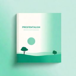 Create a minimalist book cover for a book titled 'Presentialism: Living in the Now, Without Goals, Without Expectations