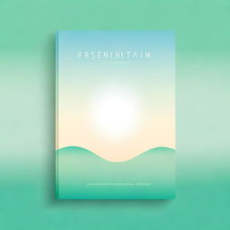 Create a minimalist book cover for a book titled 'Presentialism: Living in the Now, Without Goals, Without Expectations