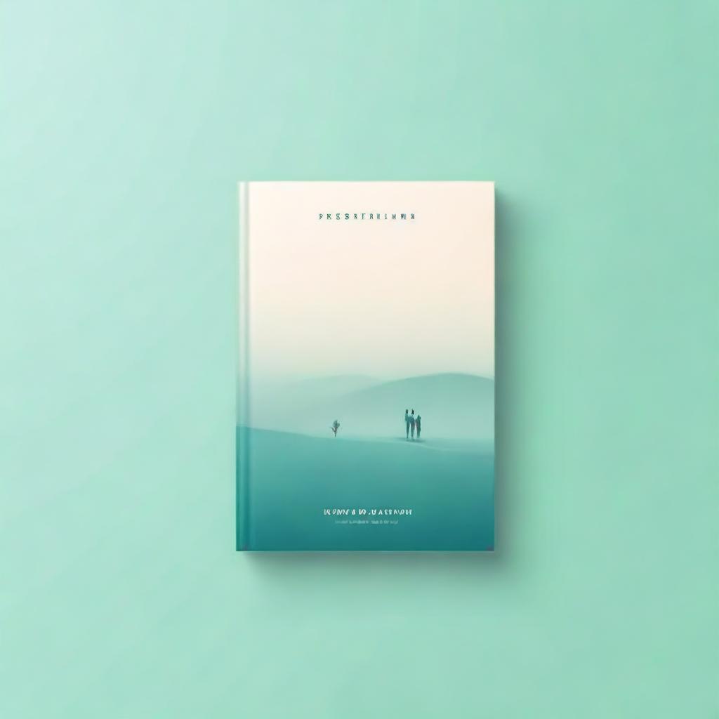 Create a minimalist book cover for a book titled 'Presentialism: Living in the Now, Without Goals, Without Expectations