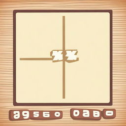 A simple and classic tic-tac-toe (3 en raya) game board with Xs and Os