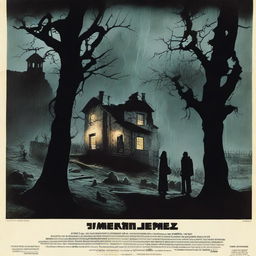 A poster for a 1970s Spanish horror movie titled 'Siluetas'