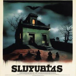 A poster for a 1970s Spanish horror movie titled 'Siluetas'