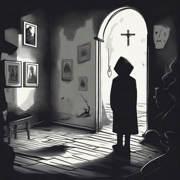 An illustration representing disturbing facts