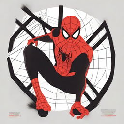 Create a minimalist movie poster for Spider-Man: Across the Spider-Verse