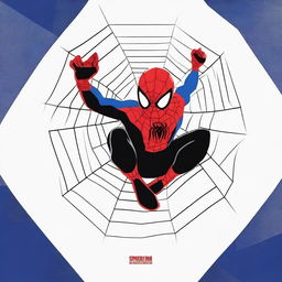 Create a minimalist movie poster for Spider-Man: Across the Spider-Verse