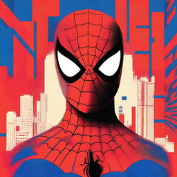 Create a minimalist movie poster for Spider-Man: Across the Spider-Verse