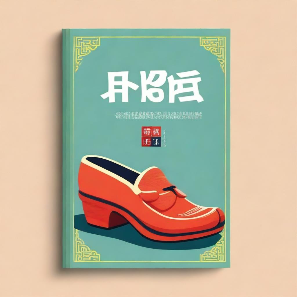 Create a cover for a Dutch grammar book that features iconic Dutch clogs