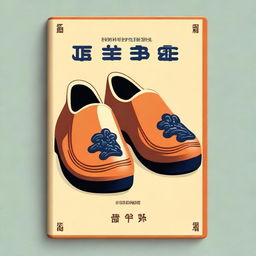 Create a cover for a Dutch grammar book that features iconic Dutch clogs