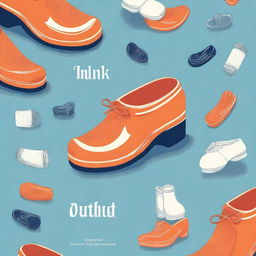 Create a cover for a Dutch grammar book that features iconic Dutch clogs