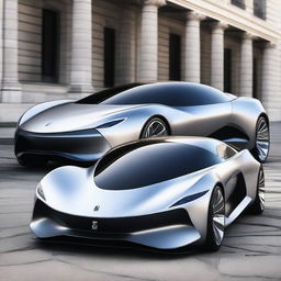 A unique and futuristic car design that nobody has seen before