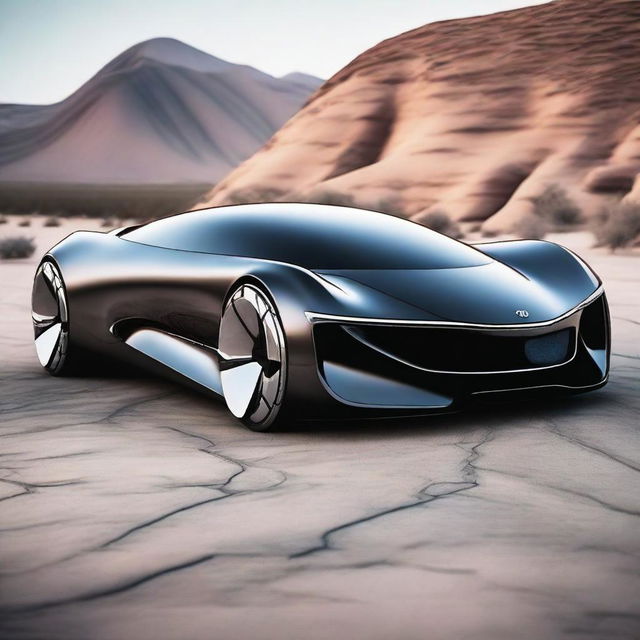 A unique and futuristic car design that nobody has seen before