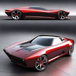 A muscle car designed for the year 2035