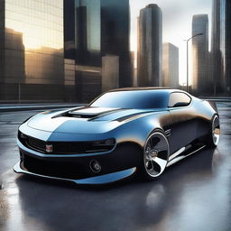 A muscle car designed for the year 2035