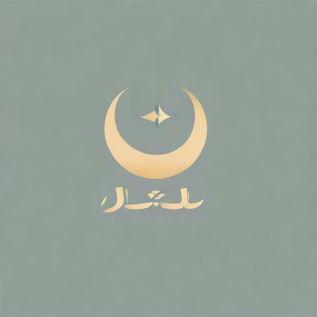 A beautifully designed logo with the text 'اعرف دينك' inside it and featuring a crescent moon symbol