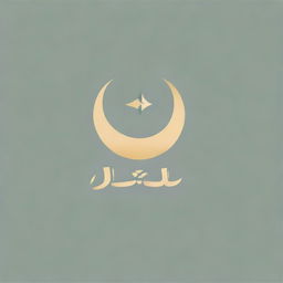 A beautifully designed logo with the text 'اعرف دينك' inside it and featuring a crescent moon symbol