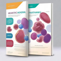 A detailed and professional book cover design for a pathology textbook