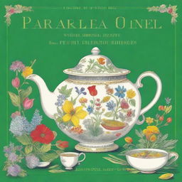 A beautifully illustrated cover of a book titled 'Barbara O'Neill: Tea Recipes with Scientific Herbal Properties'