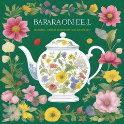 A beautifully illustrated cover of a book titled 'Barbara O'Neill: Tea Recipes with Scientific Herbal Properties'